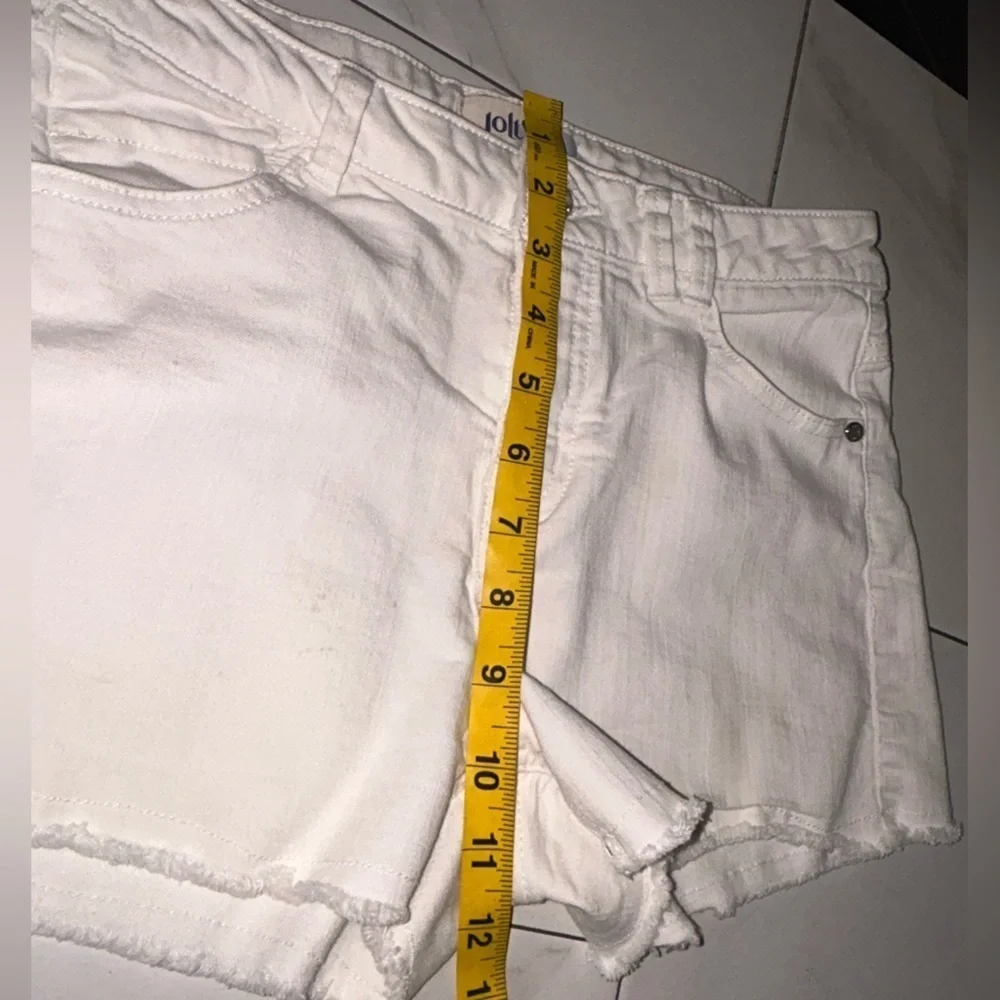 Women's White Denim Shorts